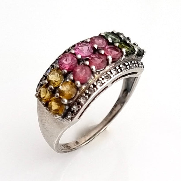 Colourful Tourmaline gemstones representing an 8th anniversary