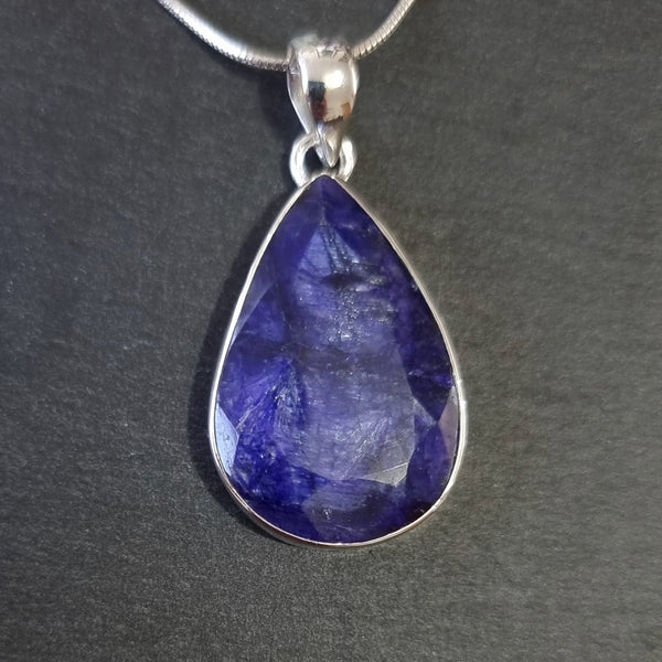 Sapphire-inspired sterling silver jewellery celebrating a 5th anniversary