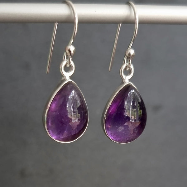 Amethyst and Green Amethyst sterling silver jewellery celebrating a 6th anniversary