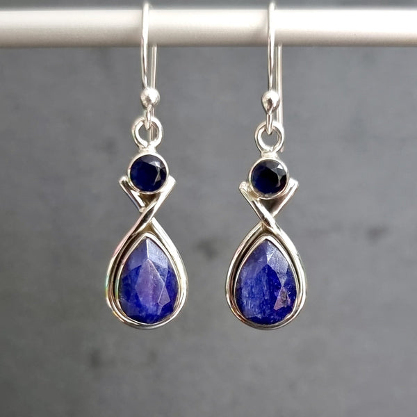 Sapphire-inspired sterling silver jewellery celebrating a 65th anniversary