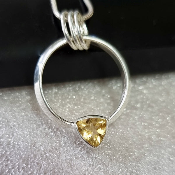 Sterling silver Citrine jewellery featuring vibrant golden-yellow Citrine gemstones.