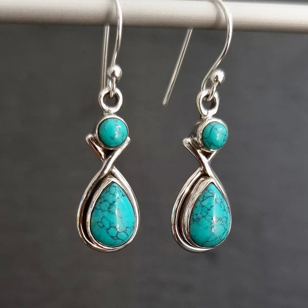 Handcrafted sterling silver Turquoise jewellery celebrating December's traditional birthstones