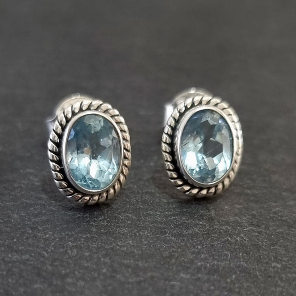 Blue Topaz sterling silver jewellery celebrating a 4th anniversary