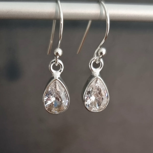 Handcrafted sterling silver Clear Quartz jewellery inspired by April's traditional birthstone