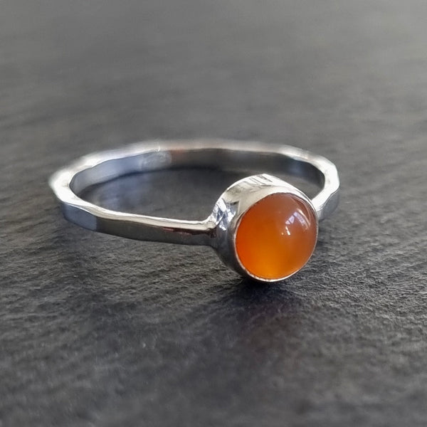 Sterling silver Carnelian jewellery featuring vibrant orange-red Carnelian gemstones.