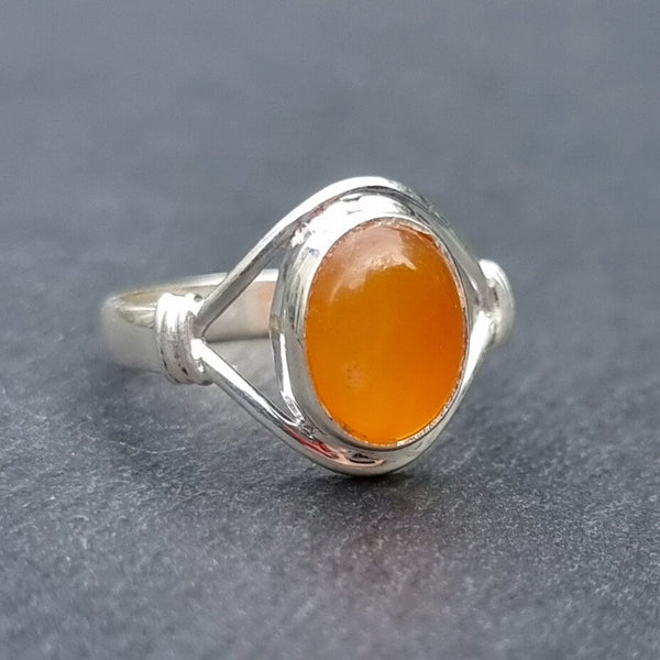 Carnelian sterling silver jewellery celebrating a 17th anniversary