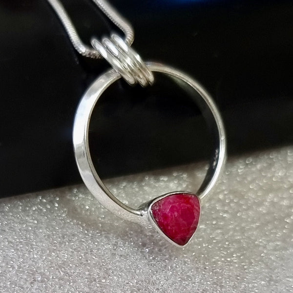 Ruby-inspired sterling silver jewellery celebrating a 40th Ruby Anniversary