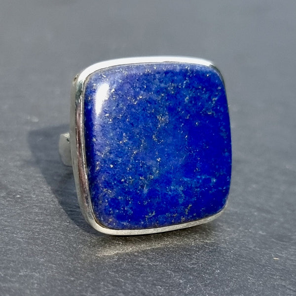 Sterling silver Lapis Lazuli jewellery featuring deep royal blue gemstones with natural pyrite flecks.