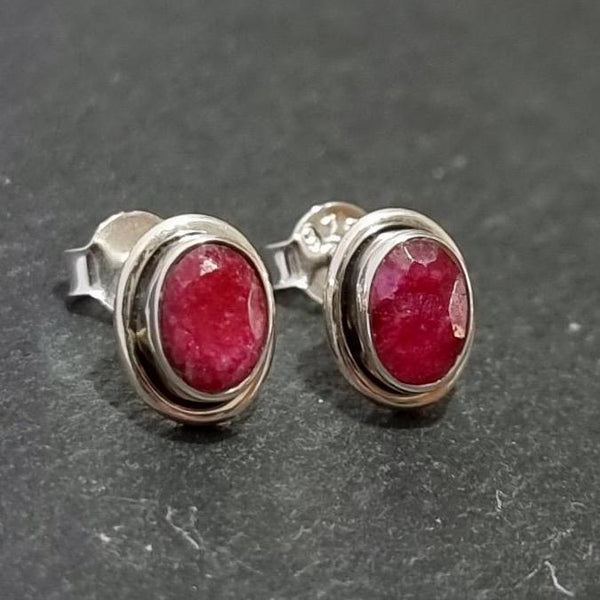 Ruby-inspired sterling silver jewellery for an 80th anniversary gift