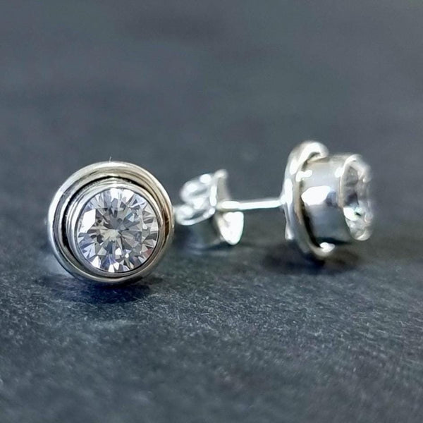 Sterling silver Cubic Zirconia jewellery featuring brilliant clear Cubic Zirconia gemstones.