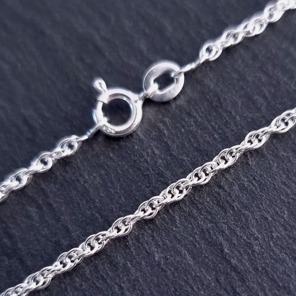 Prince of Wales (Rope) Chain 1.85mm 925 Sterling Silver,  SC01 - SC05