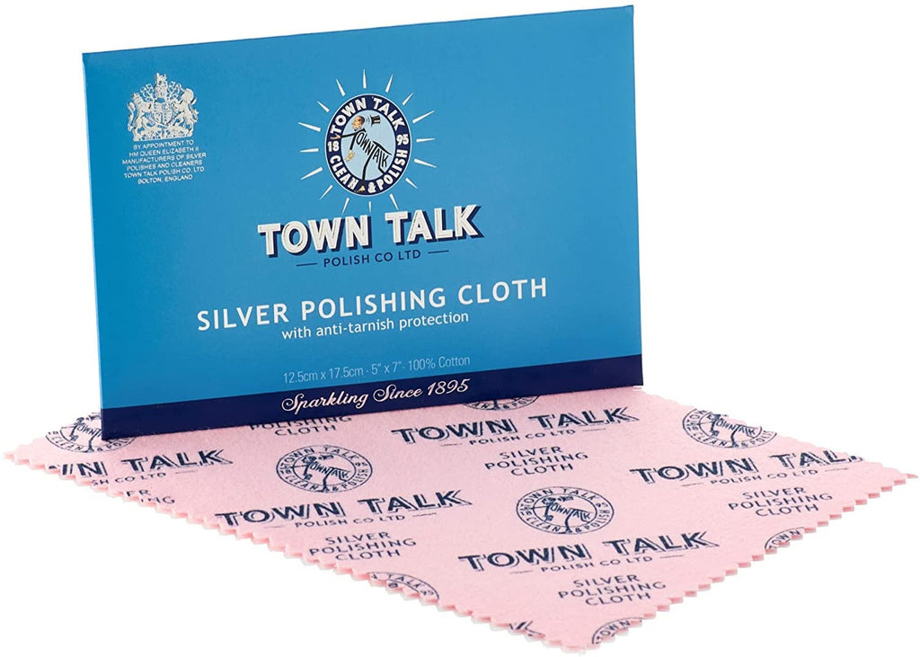Town Talk Standard 12.5cm x 17.5cm Silver Polishing Cloth, TT020