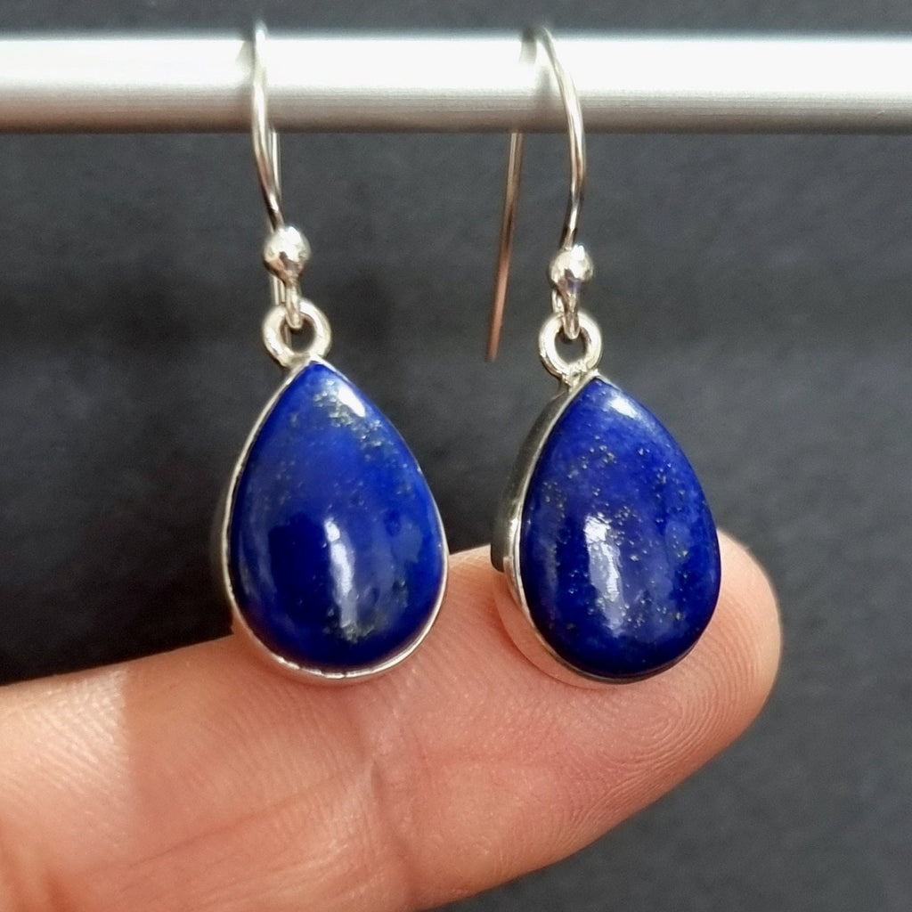 Silver lapis lazuli discount earrings