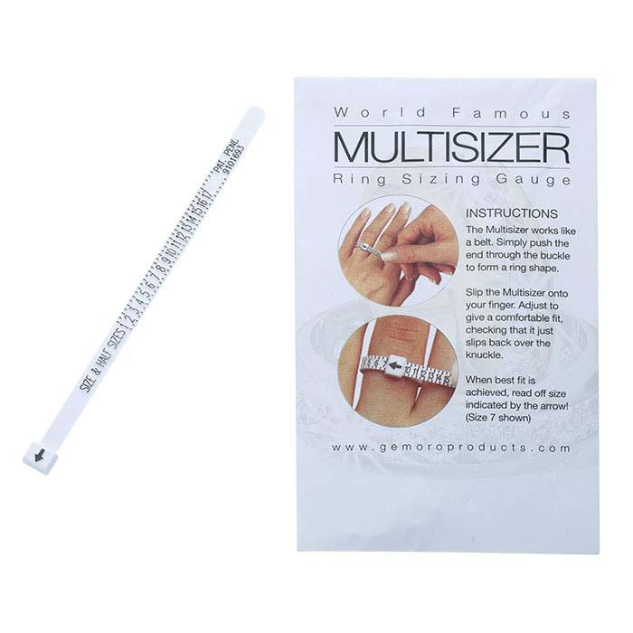 Ring Sizer, Re-Usable Plastic Ring Multi-Sizer, Ring Guage - US Sizes 1 to 17, RS2